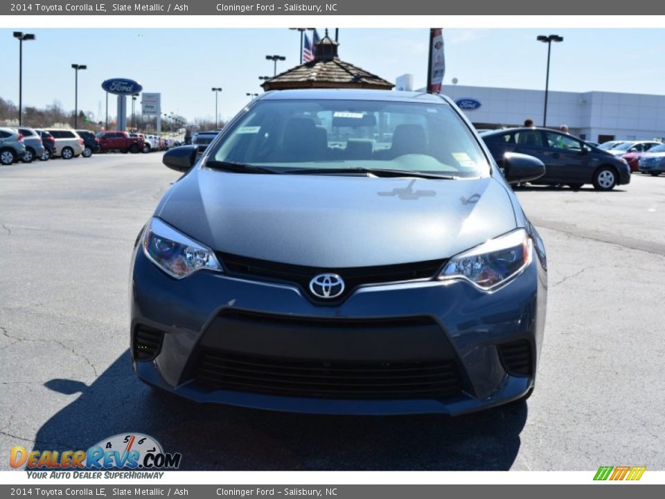 2014 Toyota Corolla LE Slate Metallic / Ash Photo #4