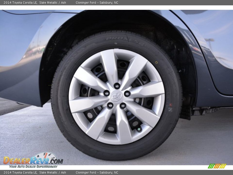 2014 Toyota Corolla LE Slate Metallic / Ash Photo #10