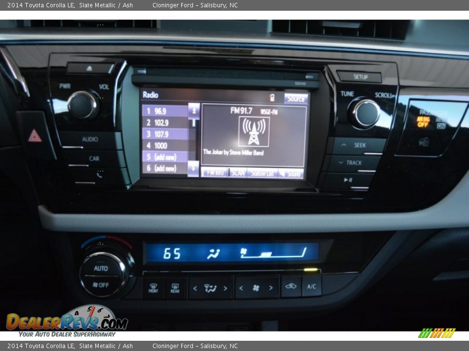 2014 Toyota Corolla LE Slate Metallic / Ash Photo #12