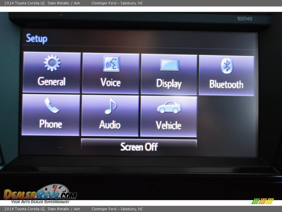 2014 Toyota Corolla LE Slate Metallic / Ash Photo #13