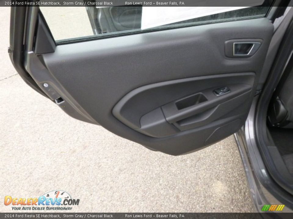 2014 Ford Fiesta SE Hatchback Storm Gray / Charcoal Black Photo #13