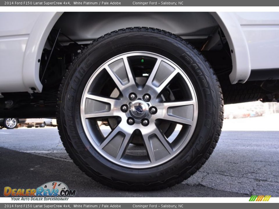 2014 Ford F150 Lariat SuperCrew 4x4 White Platinum / Pale Adobe Photo #11