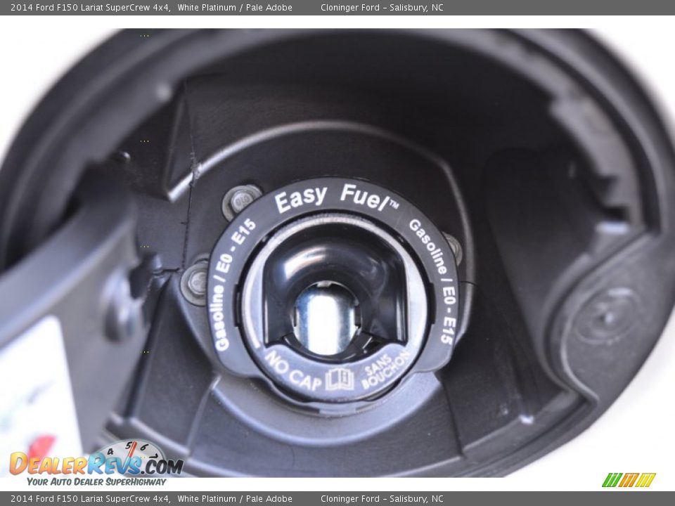 2014 Ford F150 Lariat SuperCrew 4x4 White Platinum / Pale Adobe Photo #12