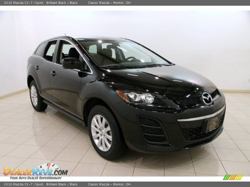 2010 Mazda CX-7 i Sport Brilliant Black / Black Photo #1