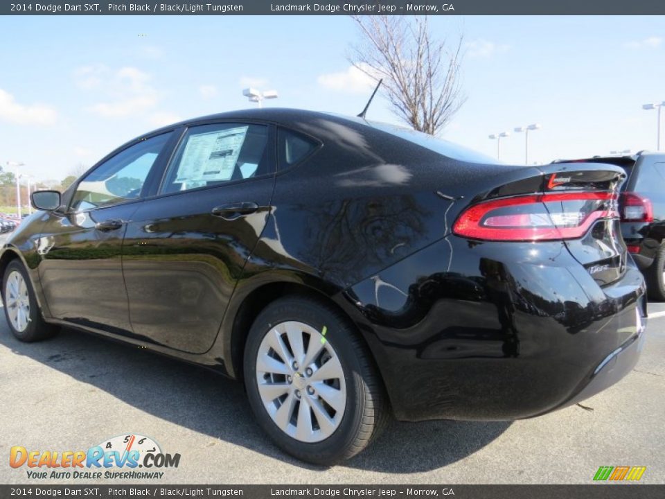 2014 Dodge Dart SXT Pitch Black / Black/Light Tungsten Photo #2
