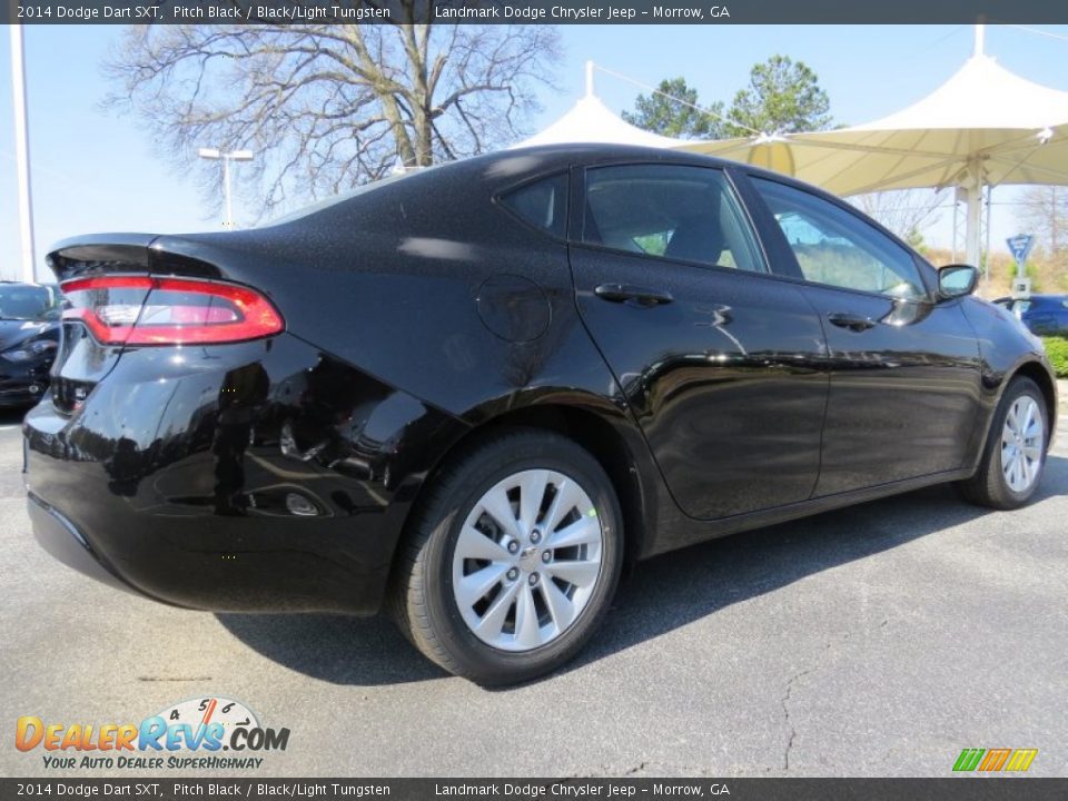 2014 Dodge Dart SXT Pitch Black / Black/Light Tungsten Photo #3