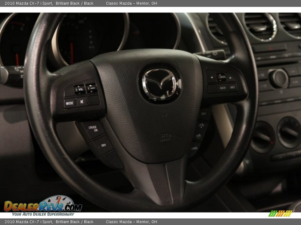 2010 Mazda CX-7 i Sport Brilliant Black / Black Photo #6