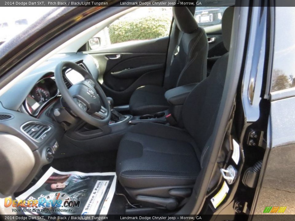 2014 Dodge Dart SXT Pitch Black / Black/Light Tungsten Photo #6
