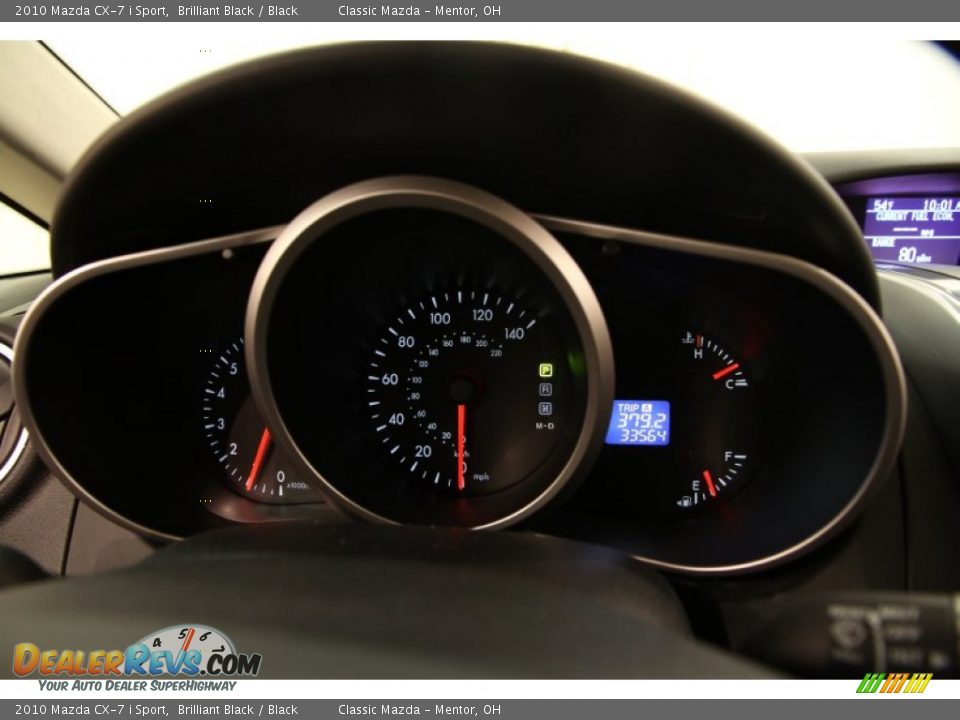 2010 Mazda CX-7 i Sport Brilliant Black / Black Photo #7