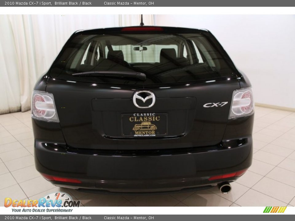 2010 Mazda CX-7 i Sport Brilliant Black / Black Photo #14