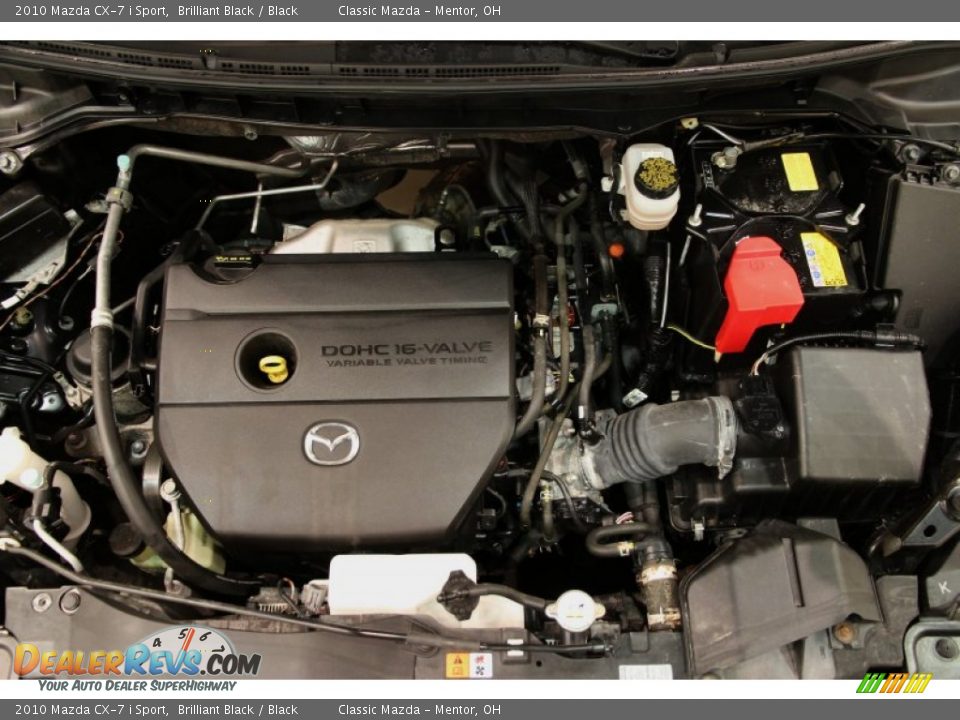 2010 Mazda CX-7 i Sport Brilliant Black / Black Photo #15