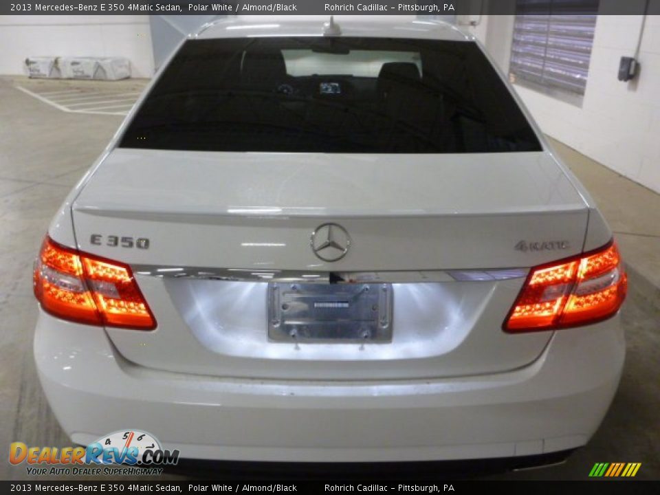 2013 Mercedes-Benz E 350 4Matic Sedan Polar White / Almond/Black Photo #12