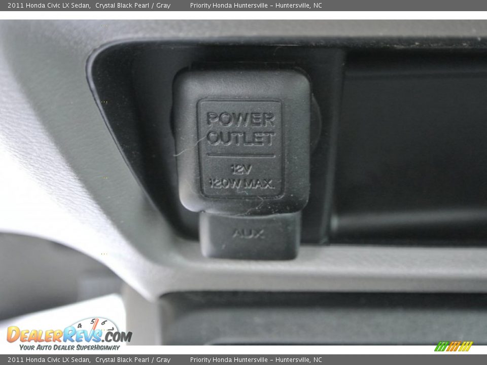 2011 Honda Civic LX Sedan Crystal Black Pearl / Gray Photo #13