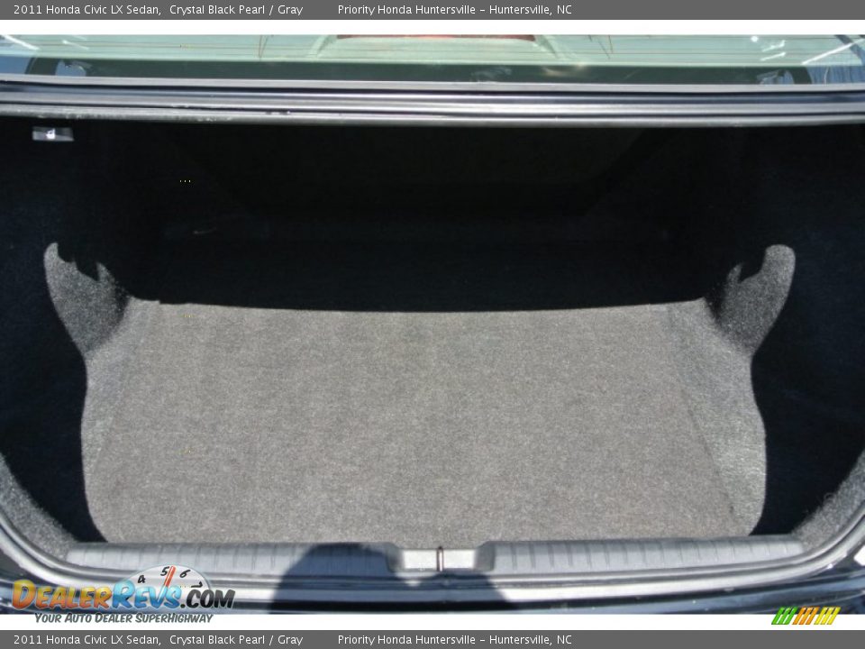 2011 Honda Civic LX Sedan Crystal Black Pearl / Gray Photo #18