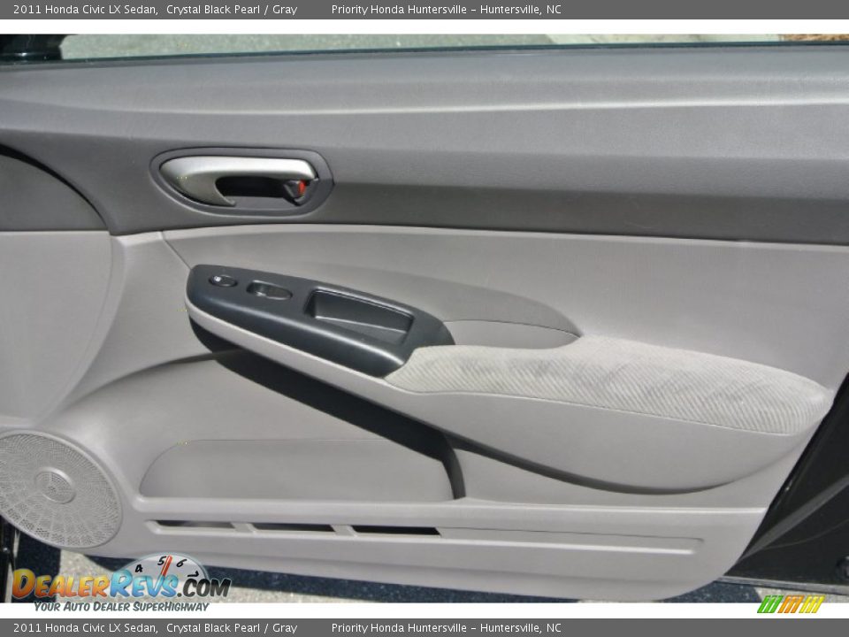 2011 Honda Civic LX Sedan Crystal Black Pearl / Gray Photo #21