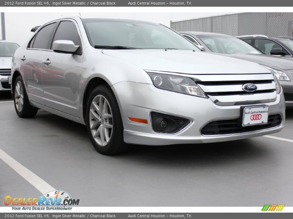 2012 Ford Fusion SEL V6 Ingot Silver Metallic / Charcoal Black Photo #1