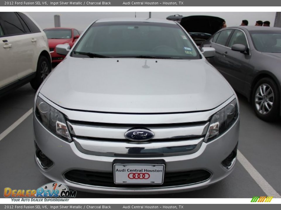 2012 Ford Fusion SEL V6 Ingot Silver Metallic / Charcoal Black Photo #2