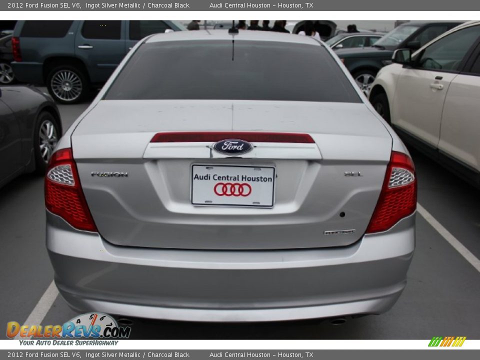 2012 Ford Fusion SEL V6 Ingot Silver Metallic / Charcoal Black Photo #5