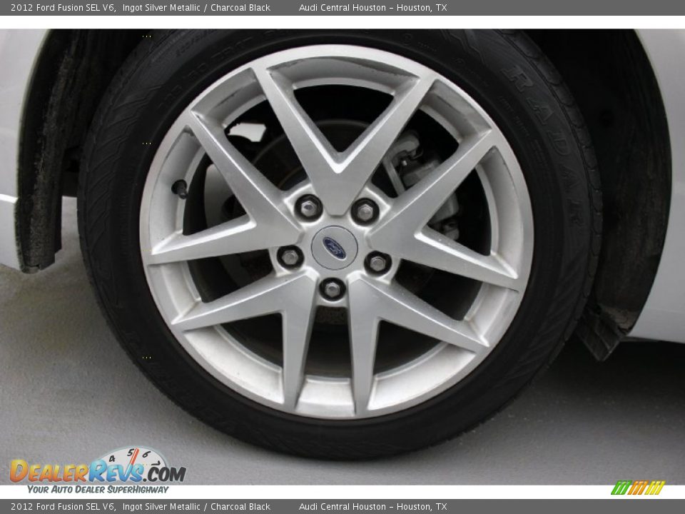 2012 Ford Fusion SEL V6 Ingot Silver Metallic / Charcoal Black Photo #7