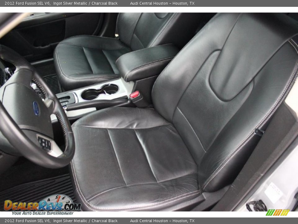 2012 Ford Fusion SEL V6 Ingot Silver Metallic / Charcoal Black Photo #11