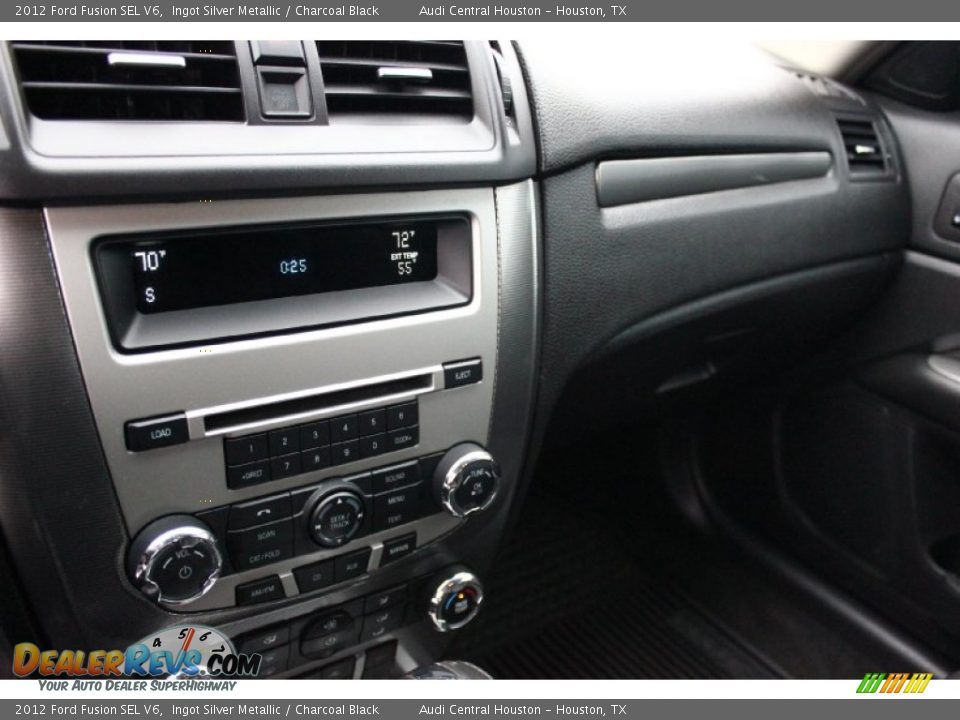 2012 Ford Fusion SEL V6 Ingot Silver Metallic / Charcoal Black Photo #12