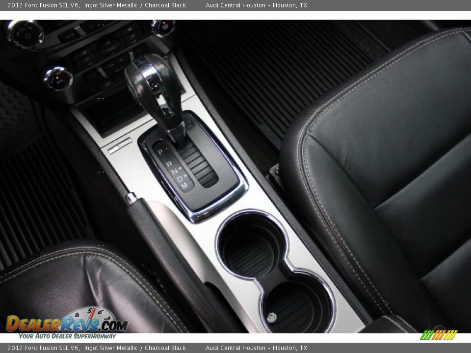 2012 Ford Fusion SEL V6 Ingot Silver Metallic / Charcoal Black Photo #13