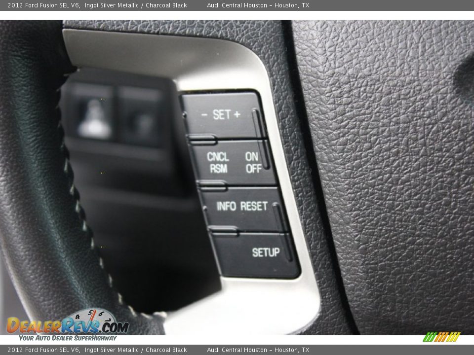 2012 Ford Fusion SEL V6 Ingot Silver Metallic / Charcoal Black Photo #20