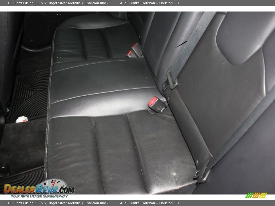 2012 Ford Fusion SEL V6 Ingot Silver Metallic / Charcoal Black Photo #23