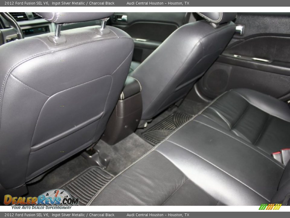 2012 Ford Fusion SEL V6 Ingot Silver Metallic / Charcoal Black Photo #26