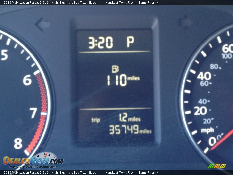 2013 Volkswagen Passat 2.5L S Night Blue Metallic / Titan Black Photo #21