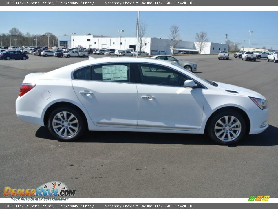 2014 Buick LaCrosse Leather Summit White / Ebony Photo #6