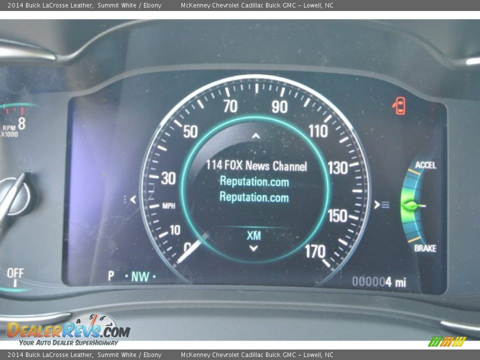 2014 Buick LaCrosse Leather Summit White / Ebony Photo #17