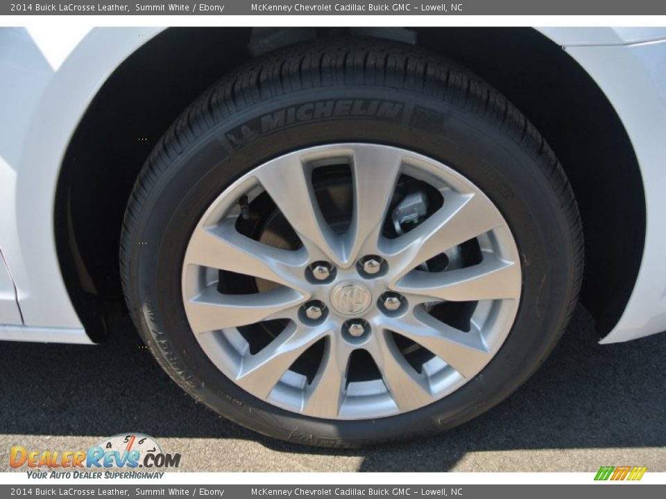 2014 Buick LaCrosse Leather Summit White / Ebony Photo #22