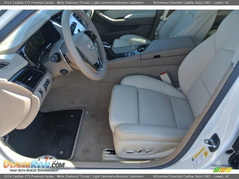 Light Cashmere/Medium Cashmere Interior - 2014 Cadillac CTS Premium Sedan Photo #8