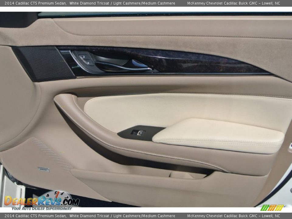 2014 Cadillac CTS Premium Sedan White Diamond Tricoat / Light Cashmere/Medium Cashmere Photo #20