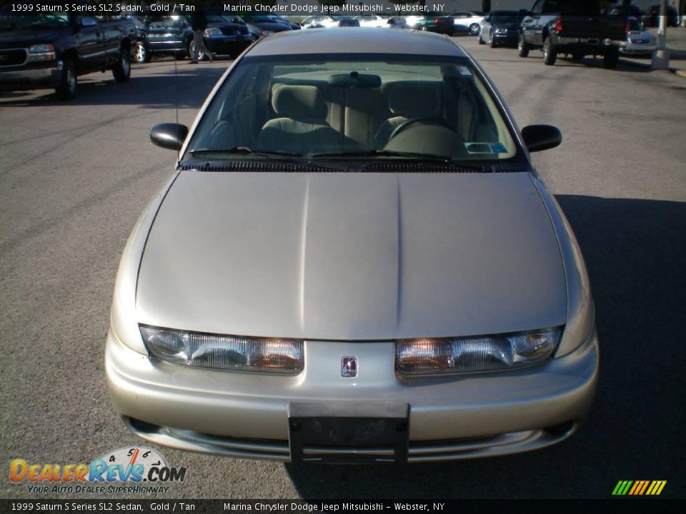 1999 Saturn S Series SL2 Sedan Gold / Tan Photo #1