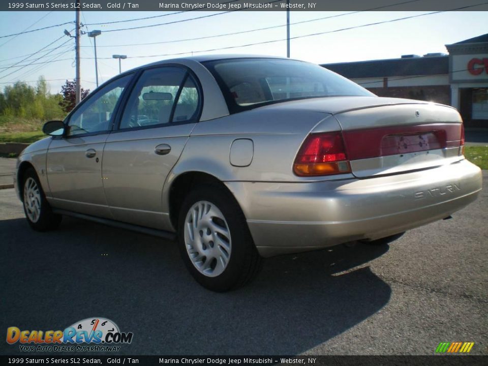 1999 Saturn S Series SL2 Sedan Gold / Tan Photo #4