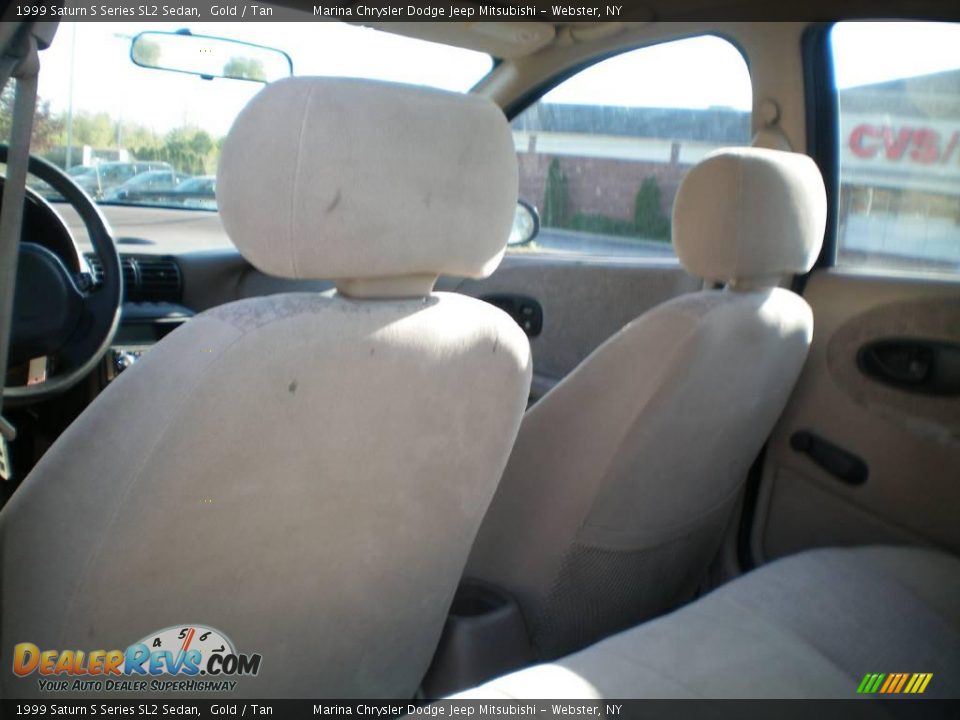 1999 Saturn S Series SL2 Sedan Gold / Tan Photo #12