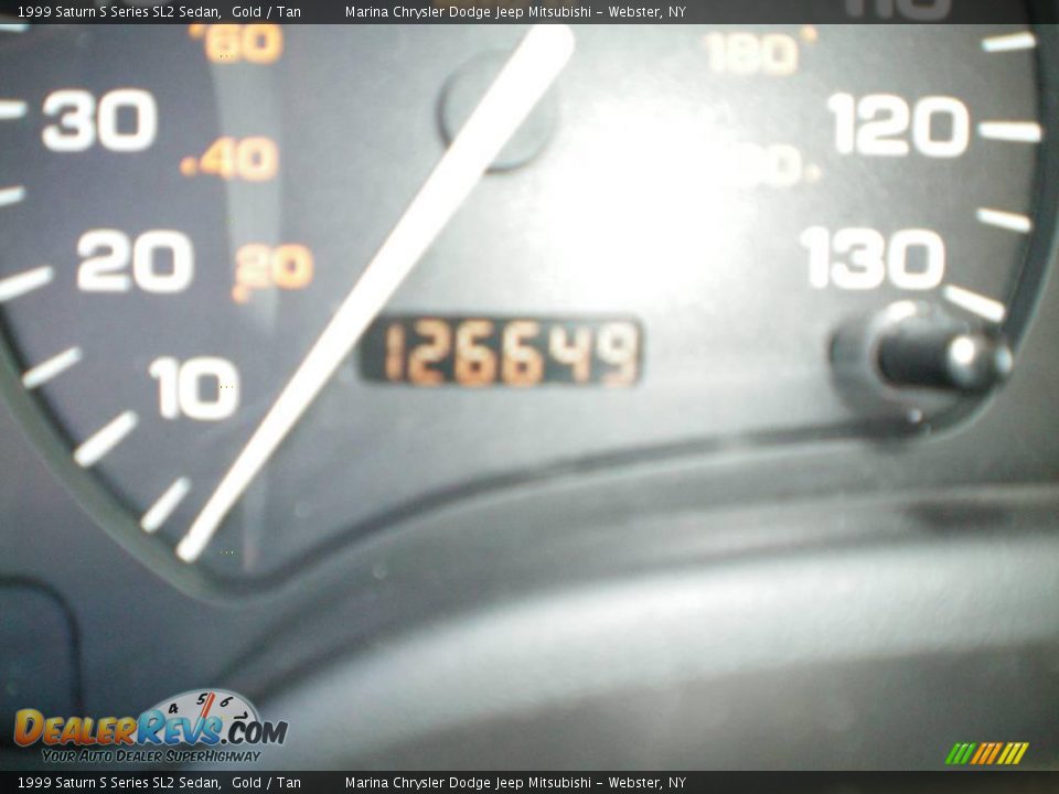 1999 Saturn S Series SL2 Sedan Gold / Tan Photo #25