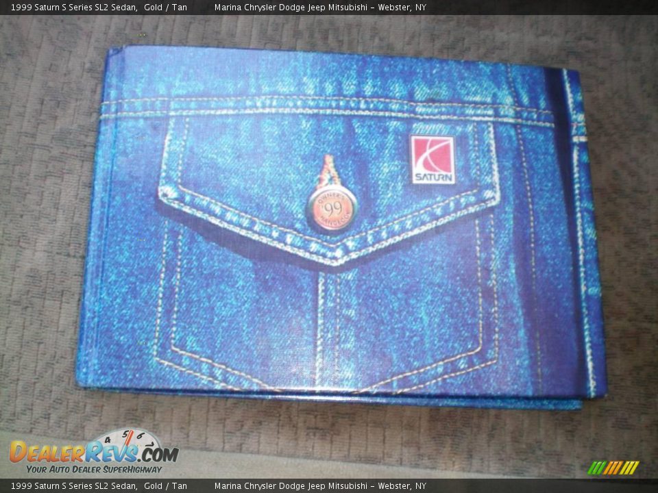 1999 Saturn S Series SL2 Sedan Gold / Tan Photo #26