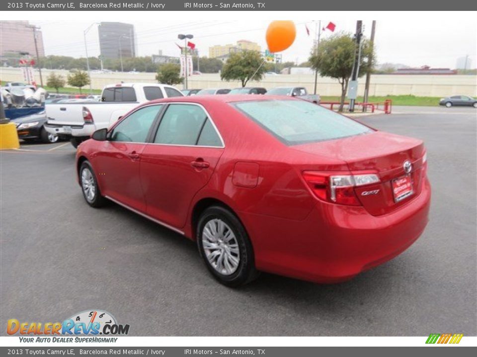 2013 Toyota Camry LE Barcelona Red Metallic / Ivory Photo #5