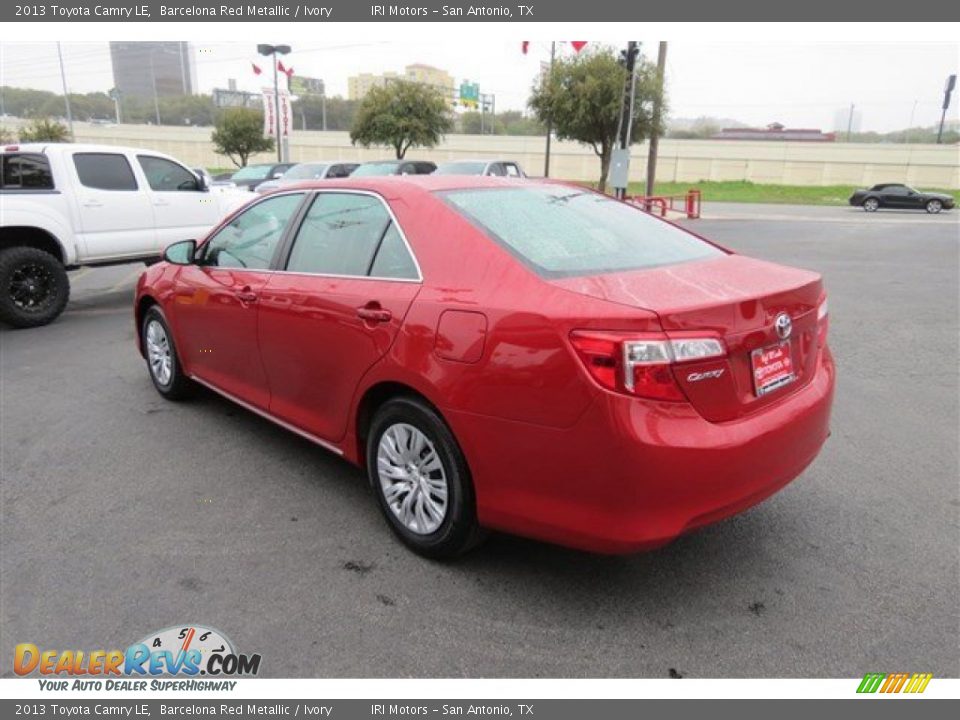 2013 Toyota Camry LE Barcelona Red Metallic / Ivory Photo #5