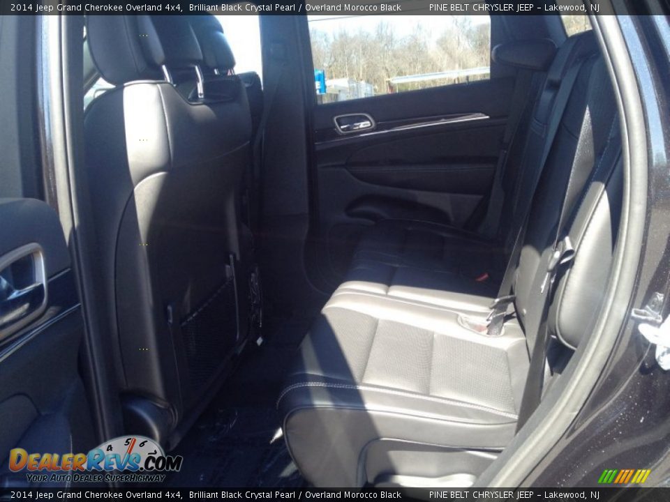 2014 Jeep Grand Cherokee Overland 4x4 Brilliant Black Crystal Pearl / Overland Morocco Black Photo #6