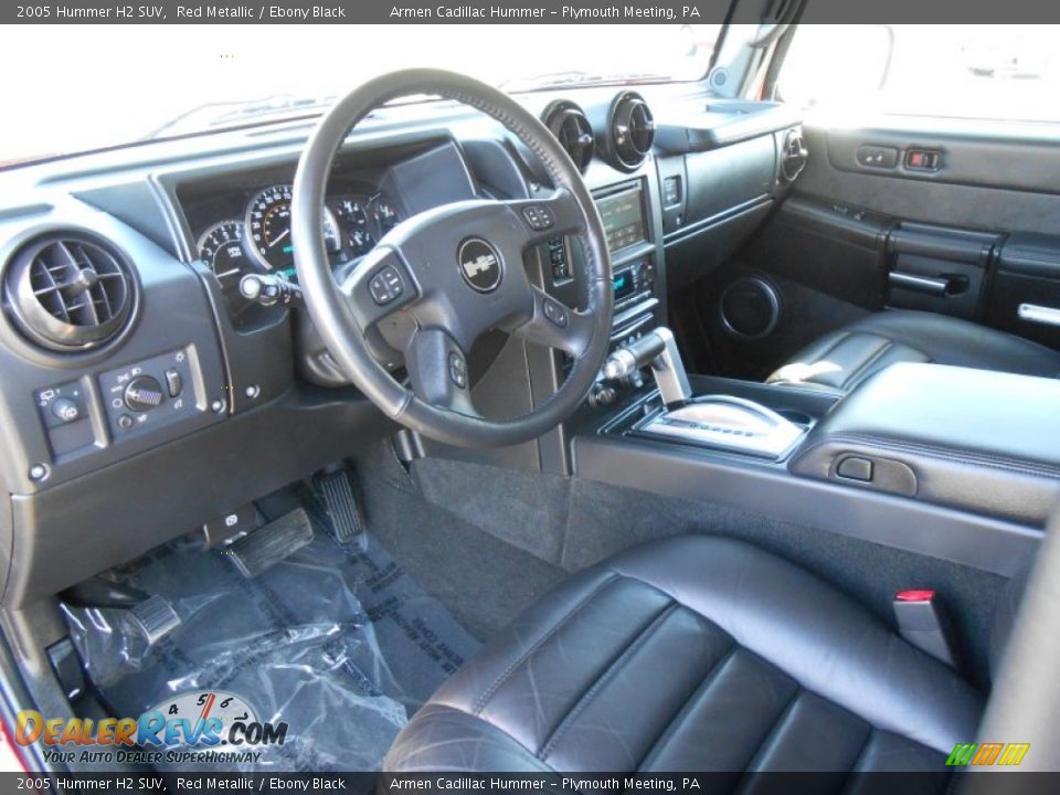 Ebony Black Interior - 2005 Hummer H2 SUV Photo #9