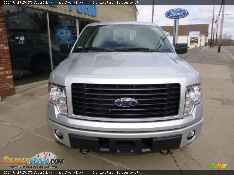 2014 Ford F150 STX SuperCab 4x4 Ingot Silver / Black Photo #2