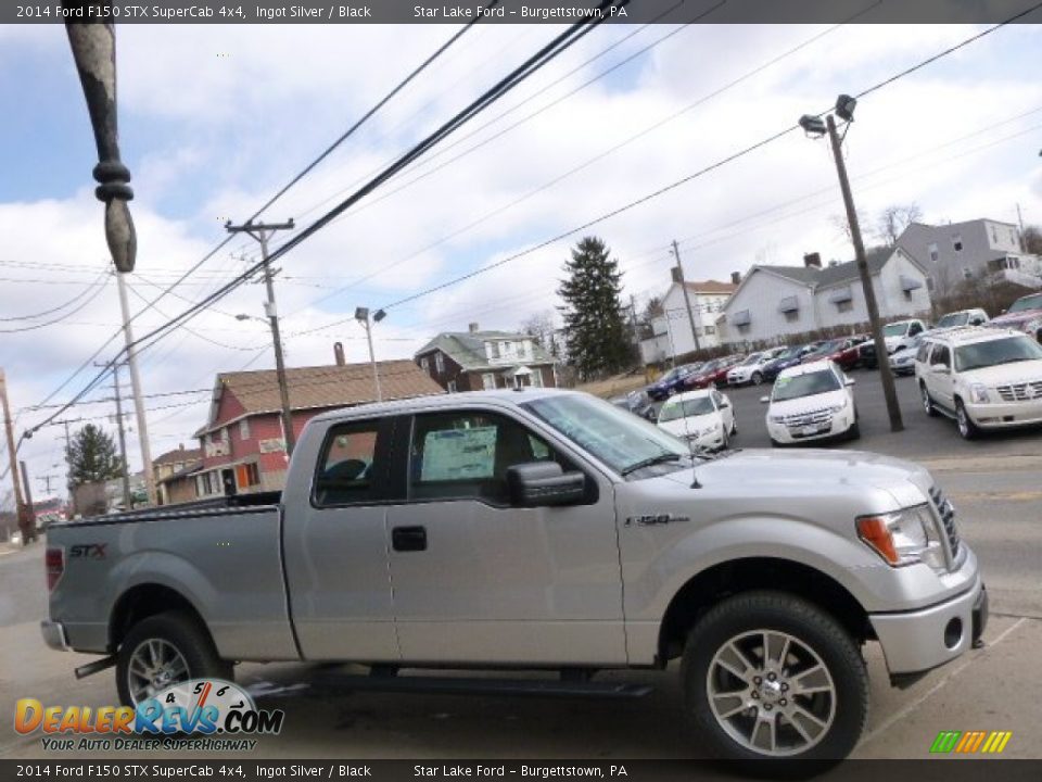 2014 Ford F150 STX SuperCab 4x4 Ingot Silver / Black Photo #4