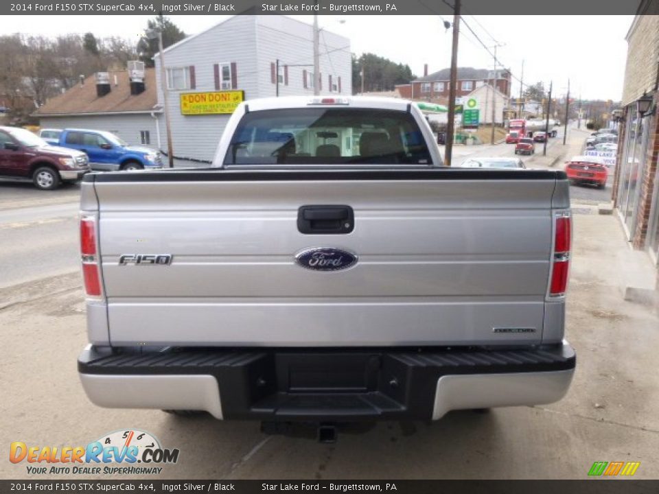 2014 Ford F150 STX SuperCab 4x4 Ingot Silver / Black Photo #5