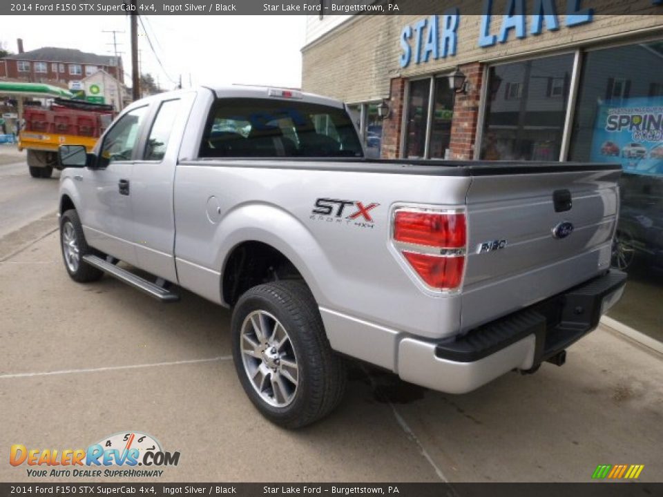 2014 Ford F150 STX SuperCab 4x4 Ingot Silver / Black Photo #6