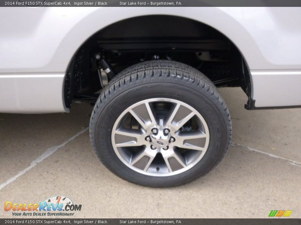 2014 Ford F150 STX SuperCab 4x4 Ingot Silver / Black Photo #8