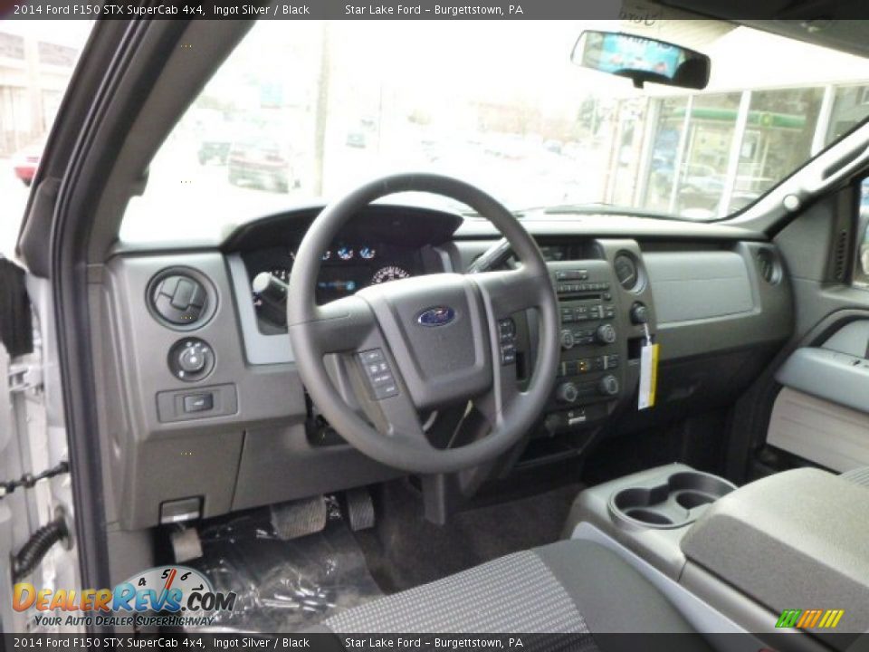 2014 Ford F150 STX SuperCab 4x4 Ingot Silver / Black Photo #12
